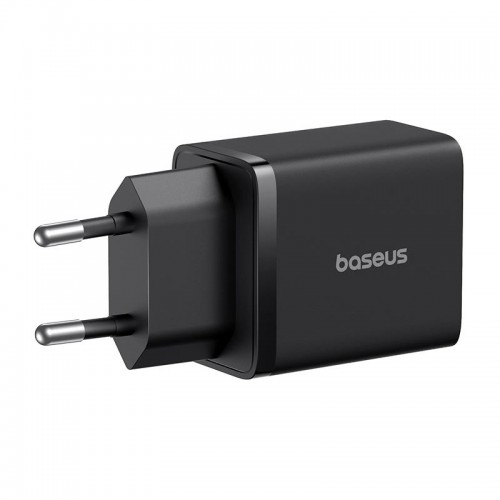 Адаптер мережевий Baseus Cube Fast Charger |1USB/1Type-C, 30W/3A, PD/QC| black