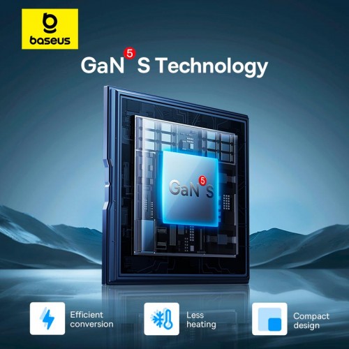 Адаптер мережевий Baseus Gan5s Fast Charger |1Type-C, 20W/3A, PD/QC| black