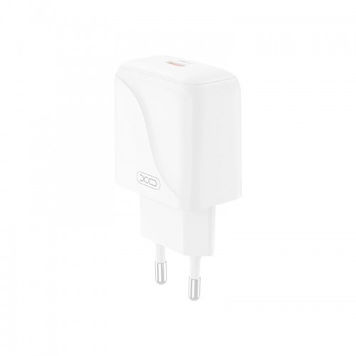 Адаптер сетевой XO Type-C to Type-C Cable Single USB-C Fast Charger L141 |20W/3A, PD/QC| белый