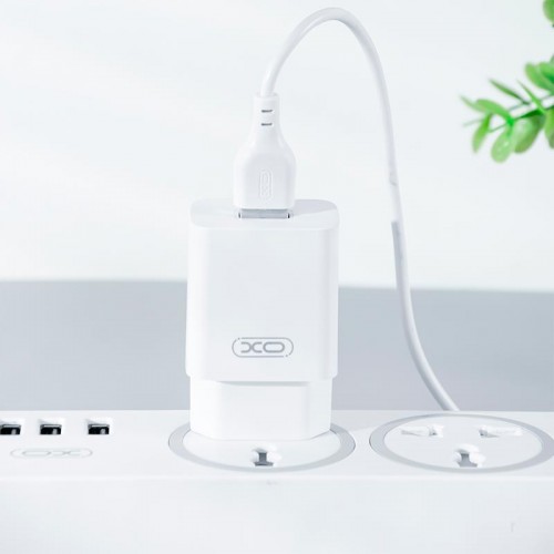 Адаптер мережний XO Lightning Cable Home charger L99 |1USB, 2.4A| white