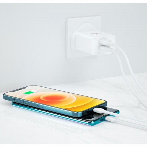 Адаптер мережний XO USB charger (22pcs/Bottle) L65 |2USB, 2.4A| white