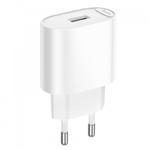 Адаптер мережевий HOCO Fighter single port charger C109A |1USB, 2.1A/10.5W| white