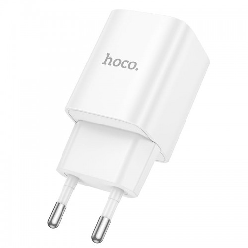 Адаптер мережевий HOCO Charm charger C149A |1USB/1Type-C, 30W/3A, PD/QC| white