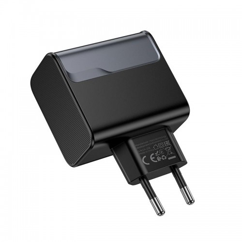 Адаптер мережевий HOCO Star Speed charger CS74A |1Type-C/1USB, 3A/45W, PD/QC| black