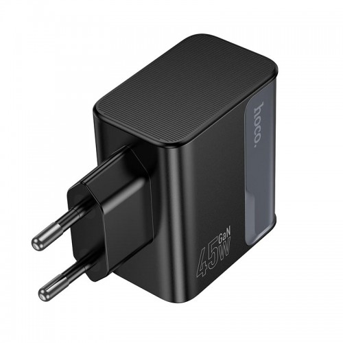 Адаптер мережевий HOCO Star Speed charger CS75A |1USB/2Type-C, 70W/3A, PD/QC| black