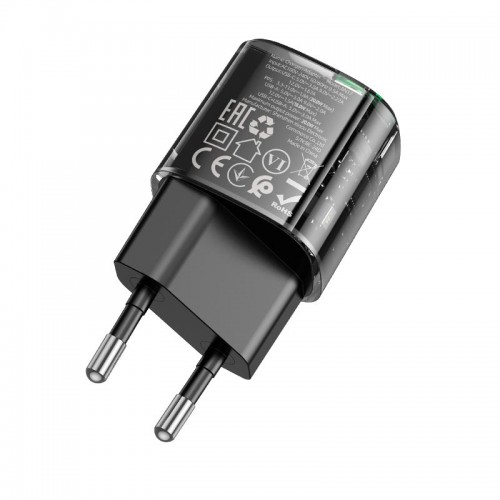 Адаптер сетевой Borofone Sunlight charger BN17 |1USB/1Type-C, 20W/3A, PD/QC|