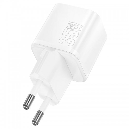 Адаптер мережний HOCO Ingenious single port PD charger N66 |1Type-C, 35W/3A, PD/QC| white