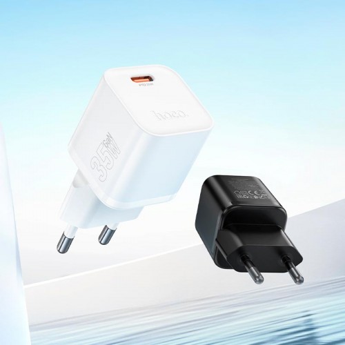 Адаптер мережний HOCO Ingenious single port PD charger N66 |1Type-C, 35W/3A, PD/QC| white