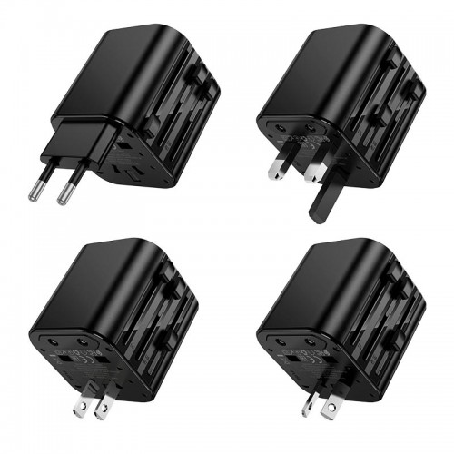 Перехідник для розеток HOCO Changer Universal conversion plug AC29 black