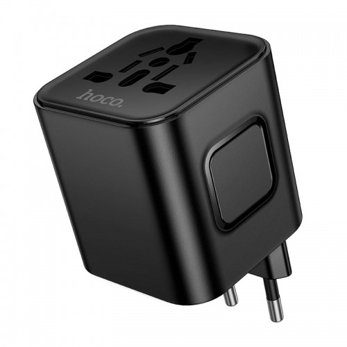 Перехідник для розеток HOCO Changer Universal conversion plug AC29 black