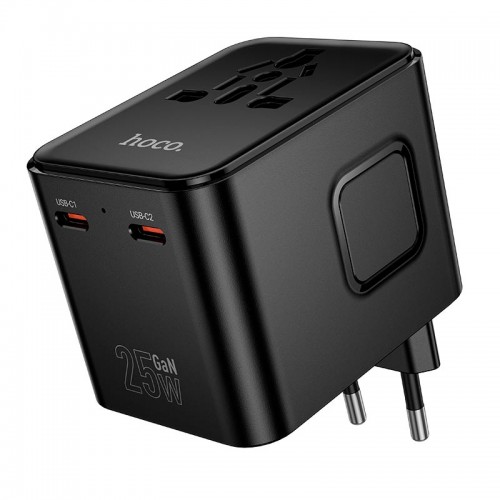 Адаптер сетевой HOCO Changer 3-port PD universal charger AC31 |1USB/2TypeC, PD/QC, 25W/3.4A|