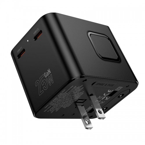 Адаптер сетевой HOCO Changer 3-port PD universal charger AC31 |1USB/2TypeC, PD/QC, 25W/3.4A|