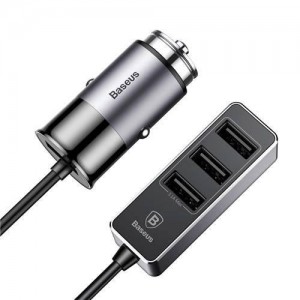 Адаптер автомобільний BASEUS Enjoy |4USB, 5.5A| black