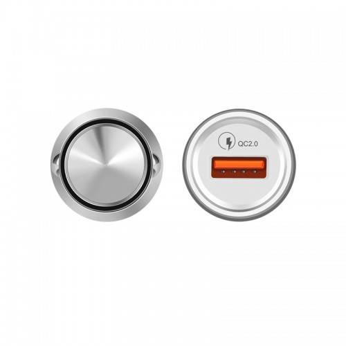 Адаптер автомобільний Hoco Z4 |1USB, 2А, QC2.0| black