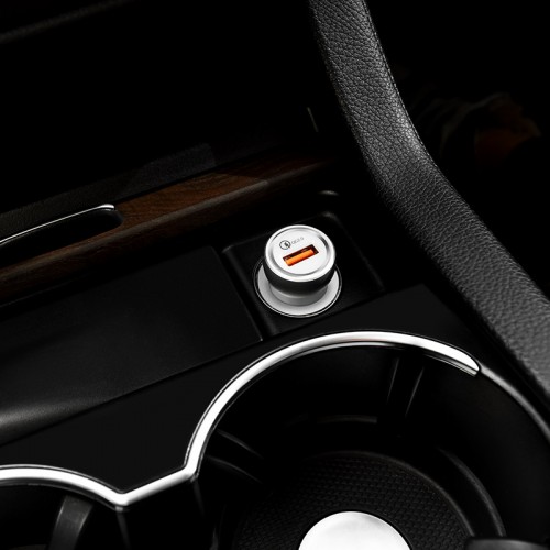 Адаптер автомобільний Hoco Z4 |1USB, 2А, QC2.0| black