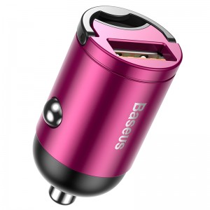 Адаптер автомобільний BASEUS Tiny Star Mini Quick Charge |1USB, QC3.0, 30W| (VCHX-A04) pink