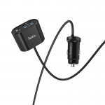 Адаптер автомобільний Hoco Companheiro Front and Rear Seat Z35 |3USB/1Type-C,PD3.0/QC3.0, 3A| black