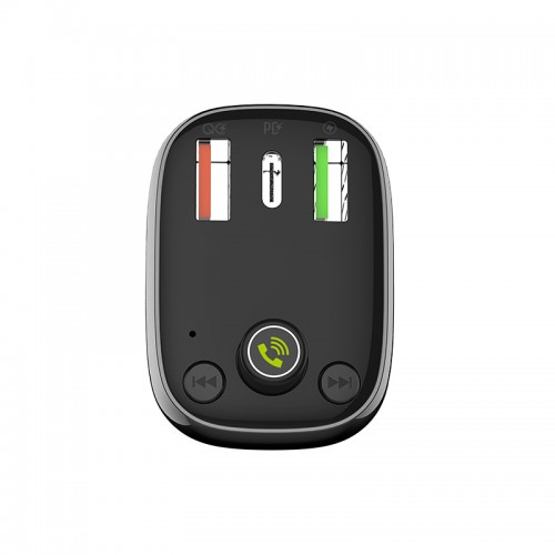 Адаптер автомобільний Ldnio with Bluetooth FM C704Q |2USB/1Type-C, PD/QC4.0, 36W| black