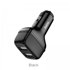 Адаптер автомобільний HOCO Leader Z36 |2USB, 2.4A| black