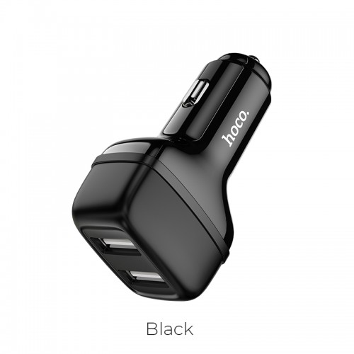 Адаптер автомобільний HOCO Leader Z36 |2USB, 2.4A| black