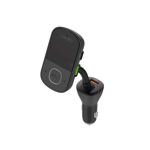 Адаптер автомобільний Ldnio with Bluetooth FM C705Q |2USB/1Type-C/AUX, PD/QC4.0, 43W/5A| black
