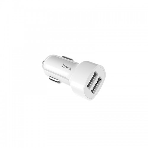 Адаптер автомобильный HOCO Lightning cable two-port Car charger set Z2A |2USB, 2.4A|