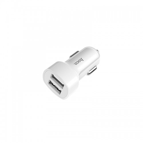 Адаптер автомобильный HOCO Lightning cable two-port Car charger set Z2A |2USB, 2.4A|