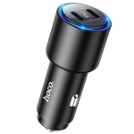 Адаптер автомобильный Hoco Clear way dual port PD Car charger NZ3 |2Type-C, 40W/3A, PD/QC| черный