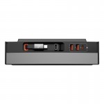 Baseus T-Space Series HUB для автомобилей Tesla с выдвижным кабелем type-C мощностью 45W |2USB/2Type-C| черный