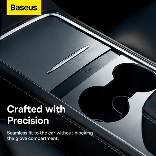 Baseus T-Space Series HUB for Tesla Cars With a retractable 45W type-C cable |2USB/2Type-C| black