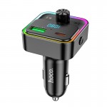 Адаптер автомобильный HOCO Fantasy car BT FM transmitter E81 |USB/Type-C, 30W/3A, PD/QC| черный