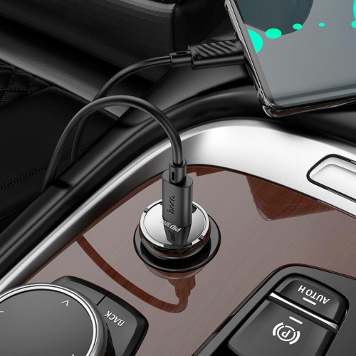 Адаптер автомобильный HOCO Sight single port car charger Z53 |1Type-c, PD/QC, 30W/3A|
