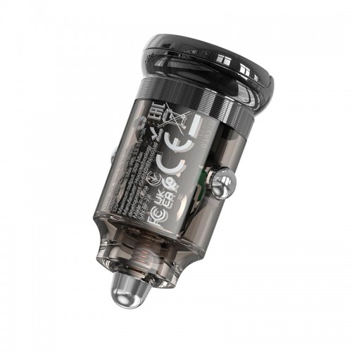 Адаптер автомобильный HOCO Sight single port car charger Z53 |1Type-c, PD/QC, 30W/3A|