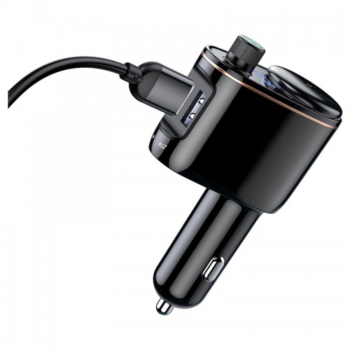 Адаптер автомобільний Baseus Car Bluetooth MP3 Player S-06 |3.4A, 100W| black