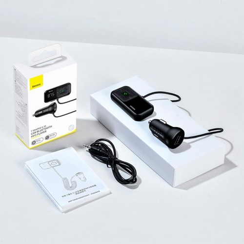 Адаптер автомобільний Baseus T Shaped Car Bluetooth MP3 Player S-16 black