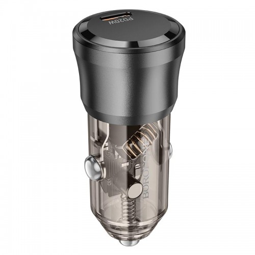 Адаптер автомобильный Borofone Clever single port car charger BZ24 |1Type-C, 20W/3A, PD/QC|