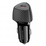 Адаптер автомобильный Borofone Solid single-port PD car charger BZ31B |1Type-C, 30W/3A, PD/QC| черный