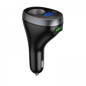 Адаптер автомобільний HOCO Correct cigarette lighter car charger Z61A |2Type-C/1USB/1DC, 60W, PD/QC| black