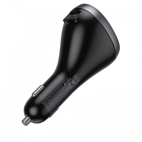 Адаптер автомобільний HOCO Correct cigarette lighter car charger Z61A |2Type-C/1USB/1DC, 60W, PD/QC| black