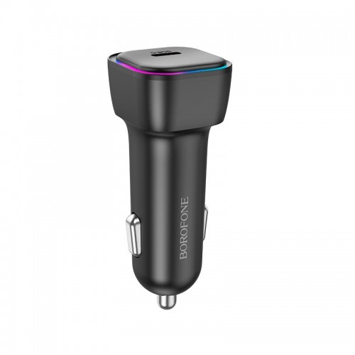 Адаптер автомобильный BOROFONE Trophie single port car charger BZ28 |1Type-C, 30W/3A, PD/QC|