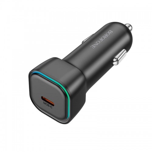 Адаптер автомобильный BOROFONE Trophie single port car charger BZ28 |1Type-C, 30W/3A, PD/QC|