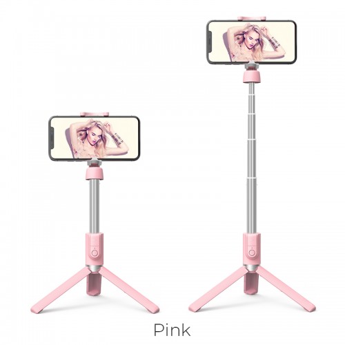 Селфі-монопод Hoco Wireless Tripod K11 pink