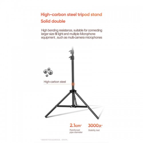 Тримач з кільцевим освітленням JOYROOM Fill light live holder JR-ZS228 AKL03 |12", 2A, 2700-5700K| black