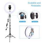 Тримач з кільцевим освітленням Bluetooth 12 " YQ-320B light set (Kit1)  |170cm Stand, USB Powered, 3000-6500K| black