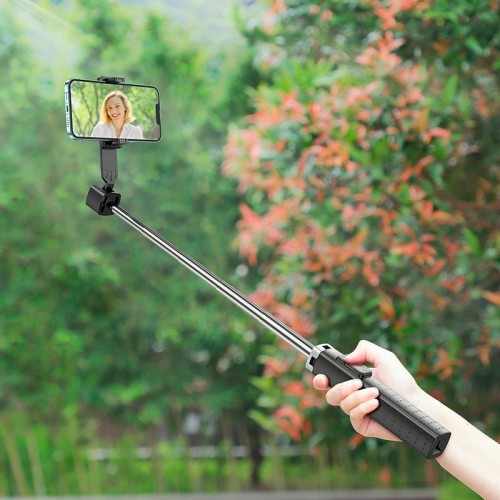 Селфі-монопод HOCO Wave four-leg live broadcast holder K18 |BT| black