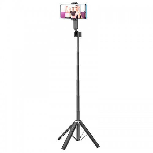 Селфі-монопод HOCO Wave four-leg live broadcast holder K18 |BT| black