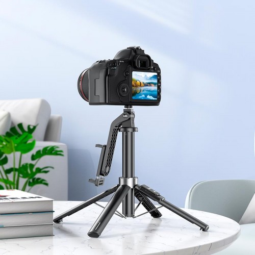 Селфі-монопод HOCO Stream aluminum alloy live broadcast holder K21 |BT| black