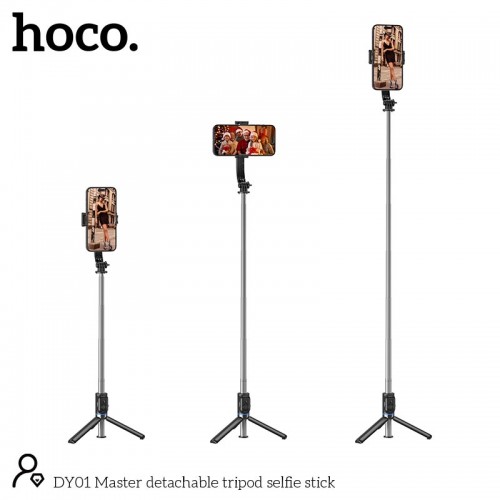 Селфі-монопод HOCO Master detachable tripod selfie stick DY01 |BT4.2, 106сm| black