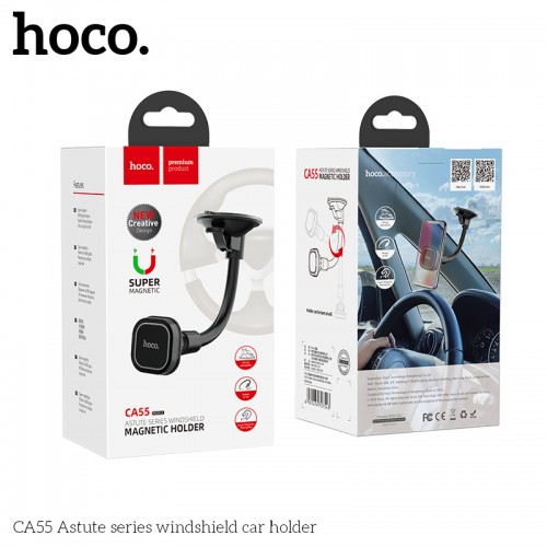Тримач Hoco Магнітний Astute series windshield CA55 black-grey