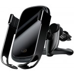 Тримач BASEUS auto lock with wireles charger vehice mounted Rock-solid Electric |10W| black